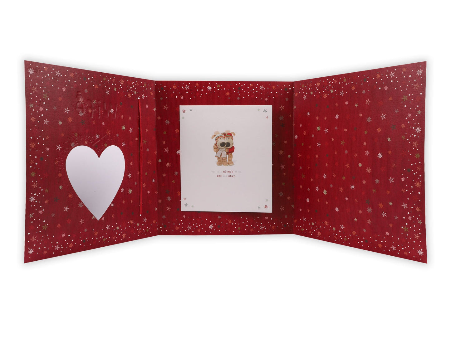 Wife Boofle Heart Christmas Boxed Card