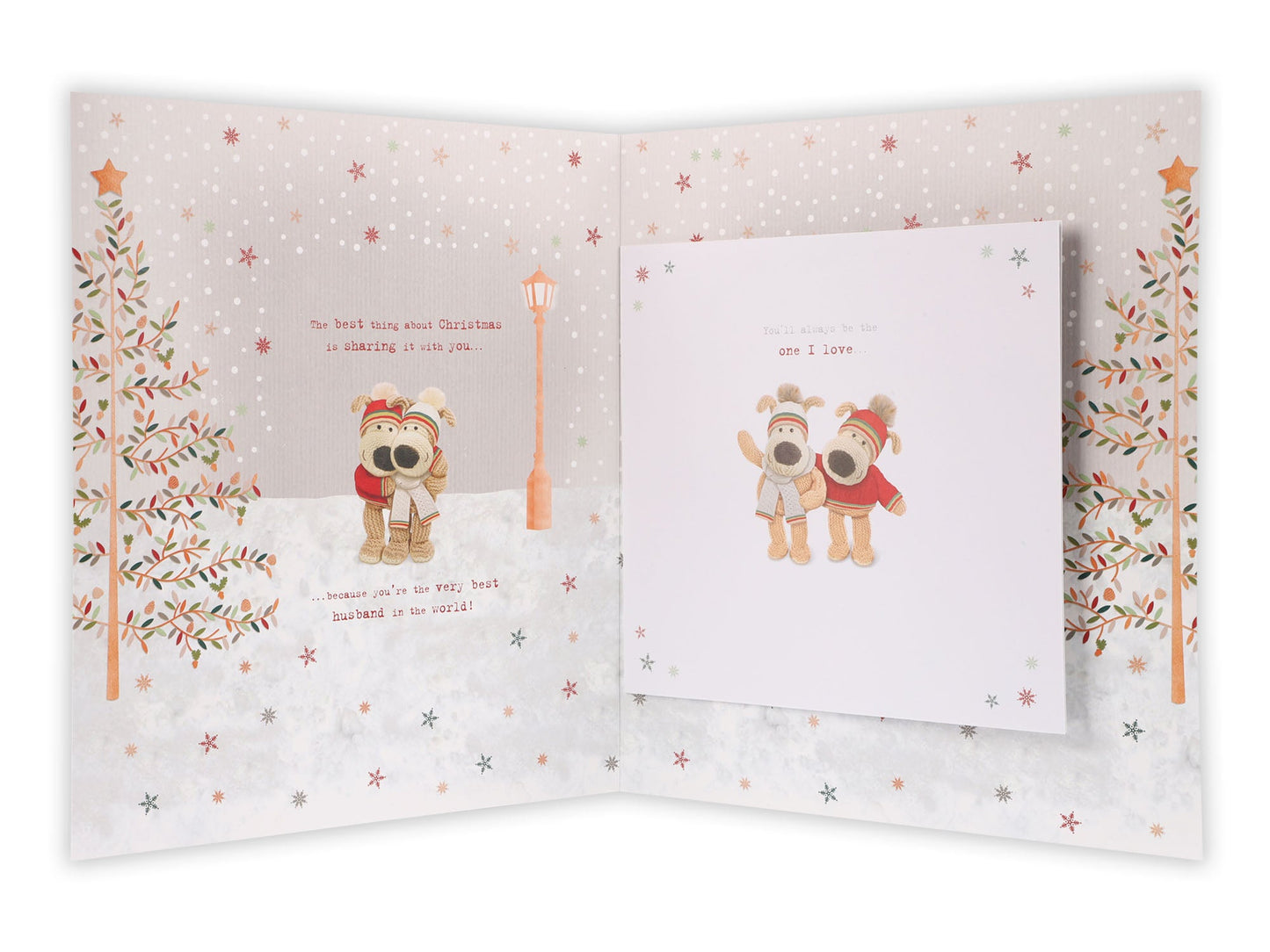 Husband Boofle Lantern Christmas Boxed Card