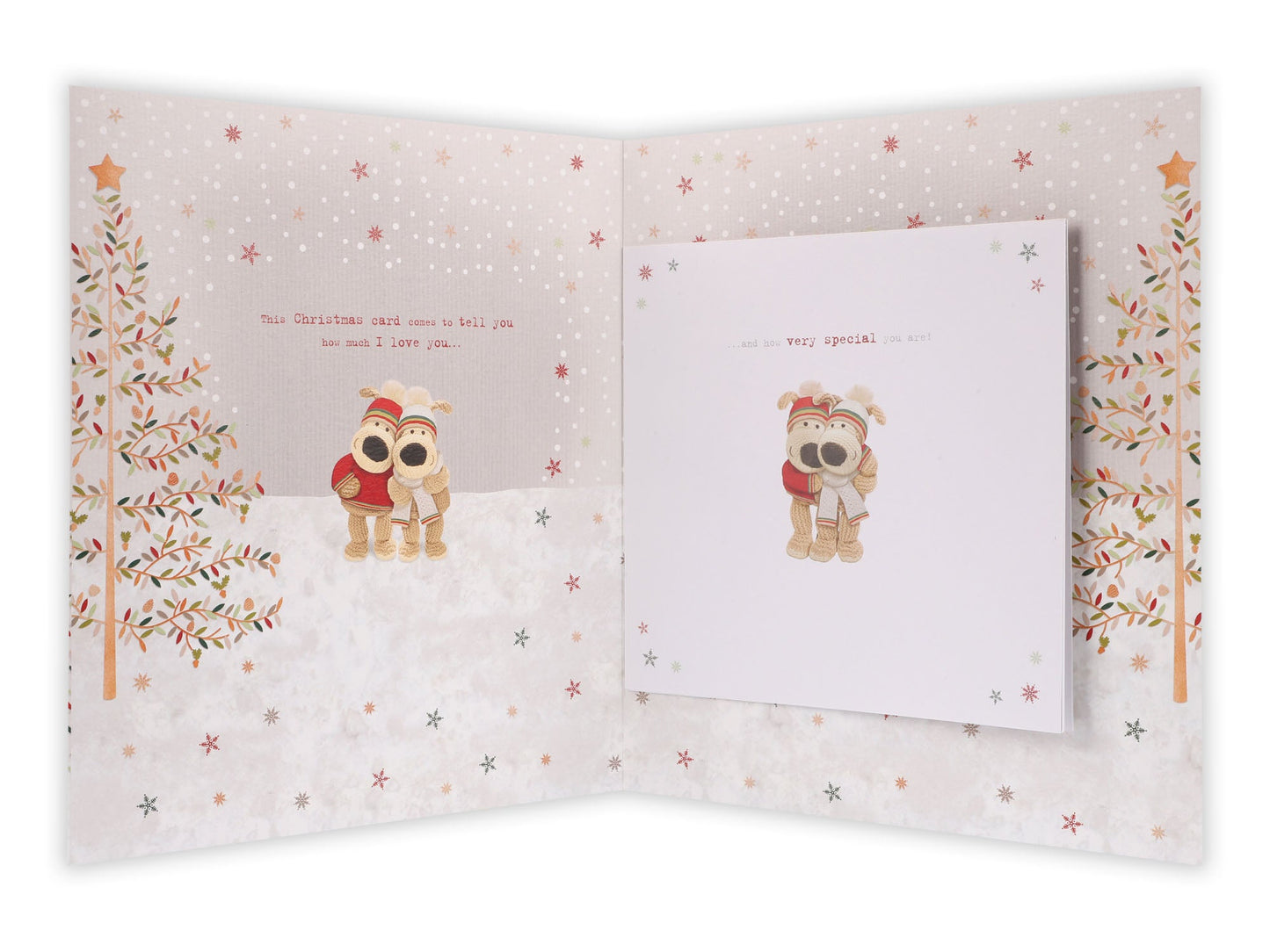 Love Of My Life Boofle Gold Text Christmas Boxed Card