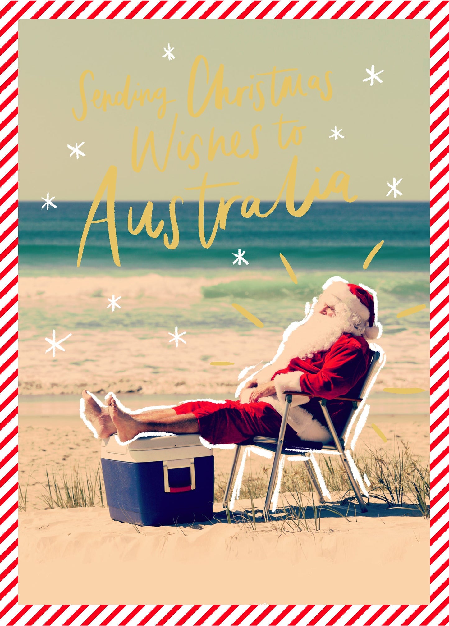 Across The Miles To Australia Christmas Card