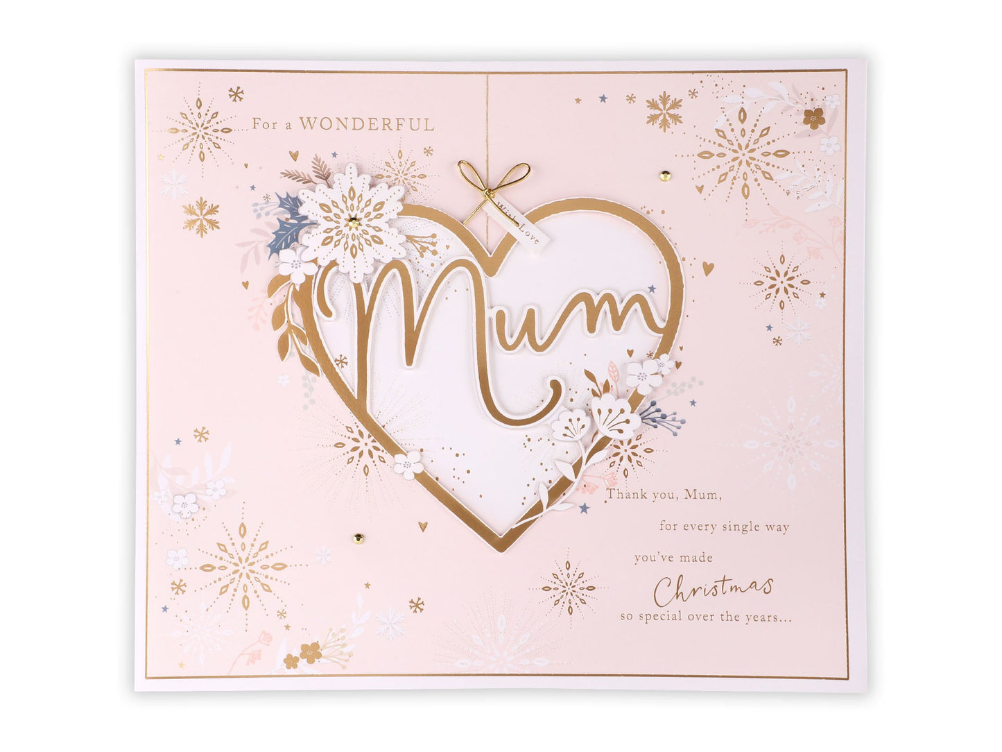 Mum Collection Heart Christmas Card