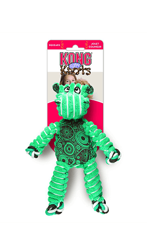 KONG Floppy Knots Hippo Dog Toy