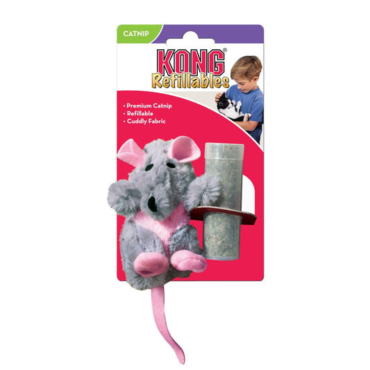 KONG Cat Toy Refillable Catnip Rat