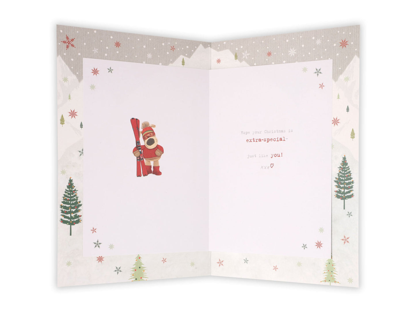 Nephew Boofle Skiing Christmas Card