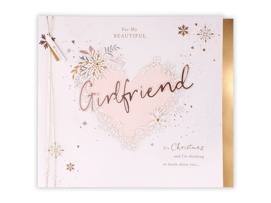 Girlfriend Collection Heart Christmas Card