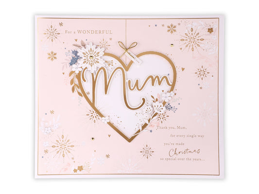 Mum Collection Heart Christmas Card