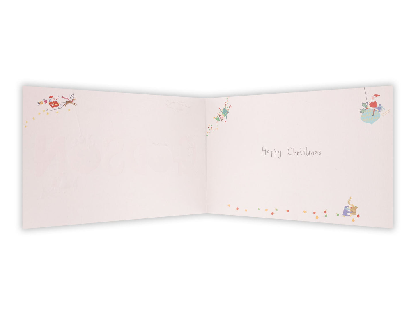 Godson Lettering and Tiny Characters Christmas Card