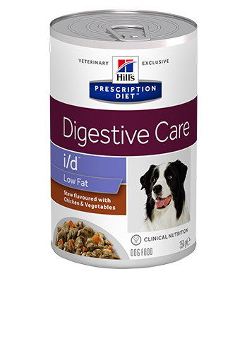 Hill's Prescription Diet i/d Low Fat Stew for Dogs flavoured with Chicken & Vegetables
