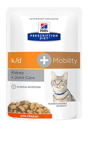 Hill's Prescription Diet k/d + Mobility Cat Food with Chicken