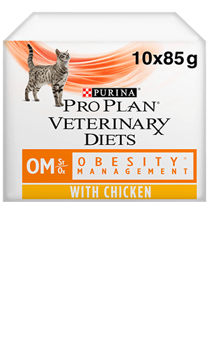 PURINA® PRO PLAN® Veterinary Diets - Feline OM ST/OX Obesity Management - Chicken Tender Pieces in Gravy
